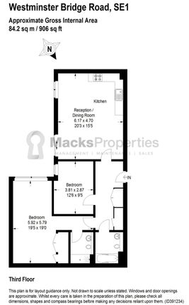 Flat to rent in Westminster Bridge Road, London