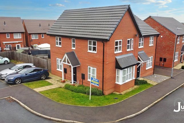 Thumbnail Semi-detached house for sale in Woolden Way, Anstey, Leicester