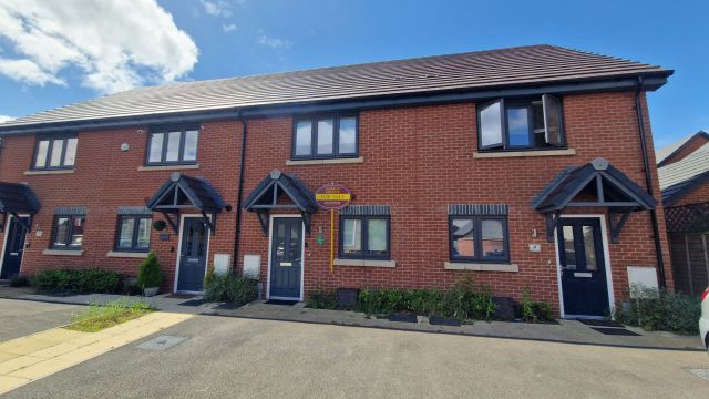 Thumbnail Terraced house for sale in Luffield Close, Daventry, Northamptonshire