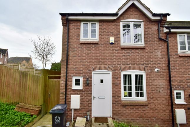 Thumbnail End terrace house to rent in Langford Way, Humberstone, Leicester