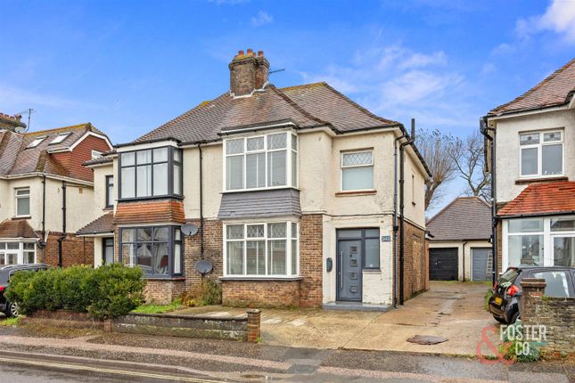 Thumbnail Semi-detached house for sale in Old Shoreham Road, Southwick, Brighton