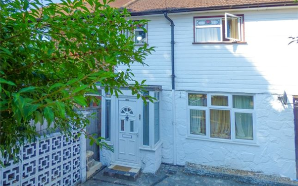 Thumbnail Terraced house to rent in North Hill Drive, Romford