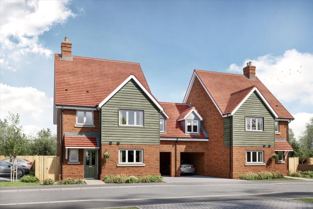 Thumbnail Semi-detached house for sale in Waters Edge, Mytchett Road, Nr Camberley, Surrey