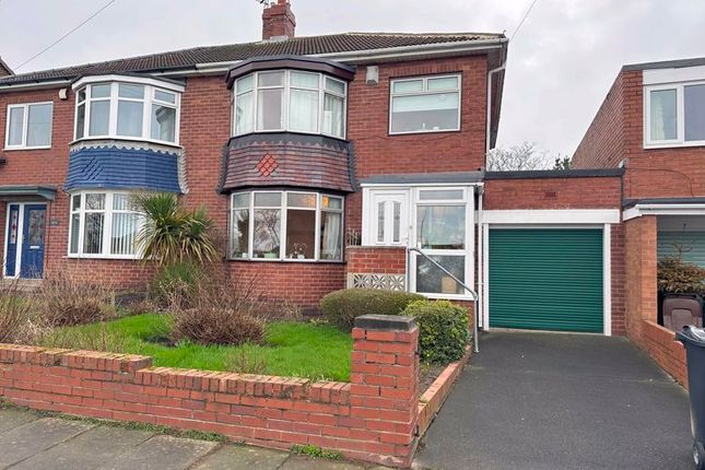 Thumbnail Semi-detached house for sale in Cornhill Crescent, North Shields