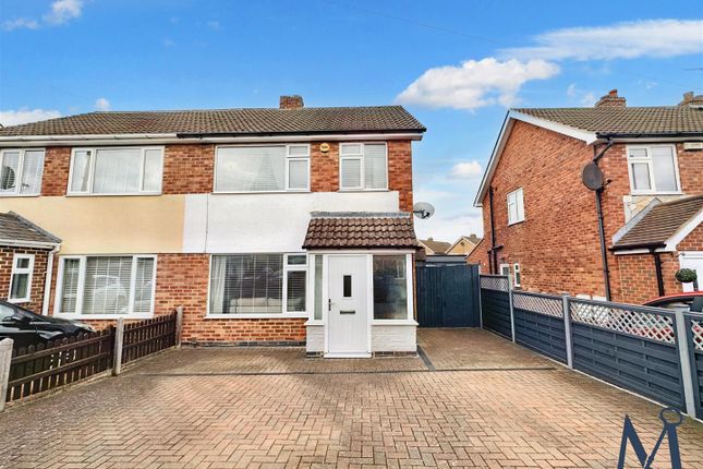 Thumbnail Semi-detached house for sale in Stainsdale Green, Whitwick, Coalville
