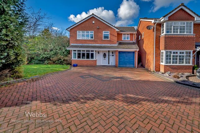 Thumbnail Detached house for sale in St. Lawrence Drive, Heath Hayes, Cannock