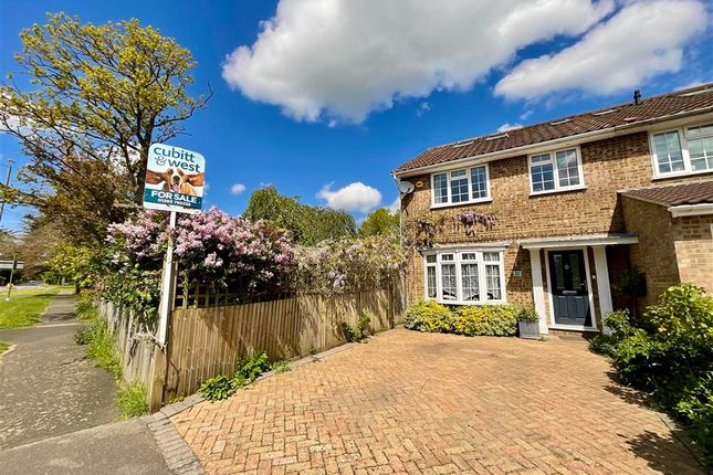Thumbnail End terrace house for sale in Weatherhill Road, Smallfield, Surrey