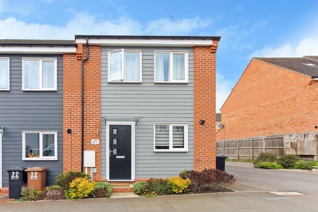 Thumbnail End terrace house for sale in Castle View, Brook Street East, Wellingborough