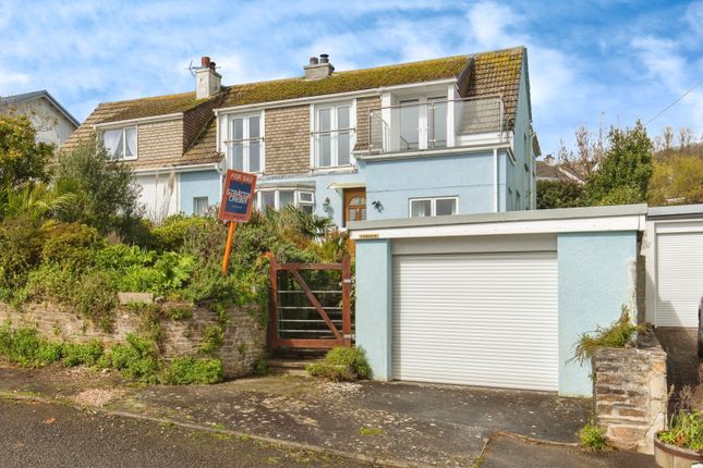 Semi-detached house for sale in Bay View Road, Looe, Cornwall