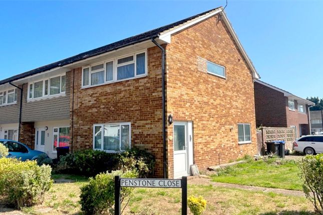 Thumbnail End terrace house for sale in Penstone Park, Lancing, West Sussex