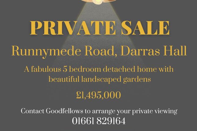Thumbnail Detached house for sale in Runnymede Road, Darras Hall, Newcastle Upon Tyne, Northumberland