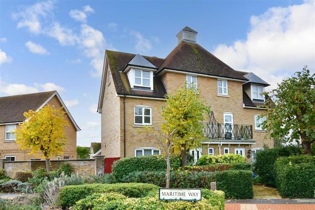 Thumbnail Town house for sale in Maritime Way, St Mary's Island, Chatham, Kent