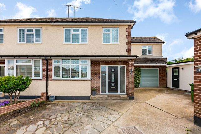 Thumbnail Semi-detached house for sale in Kingley Drive, Wickford, Essex