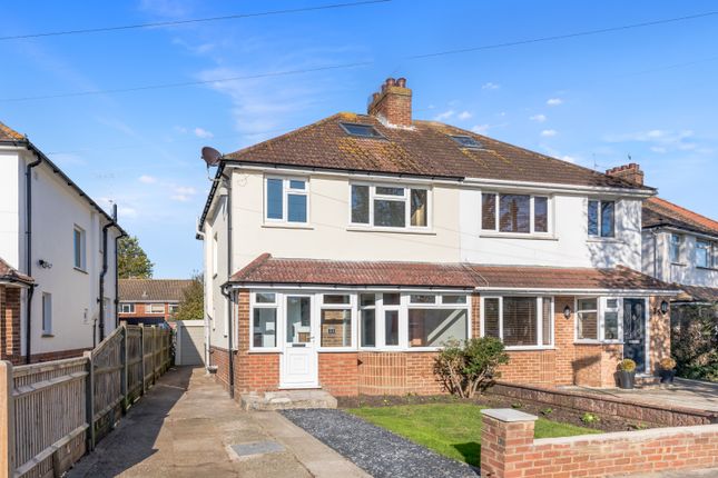 Thumbnail Semi-detached house for sale in Monks Avenue, Lancing