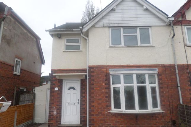 Thumbnail Semi-detached house to rent in Hollands Road, Bloxwich, Walsall