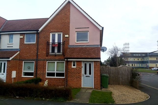 Thumbnail Semi-detached house to rent in Hindmarsh Drive, Ashington