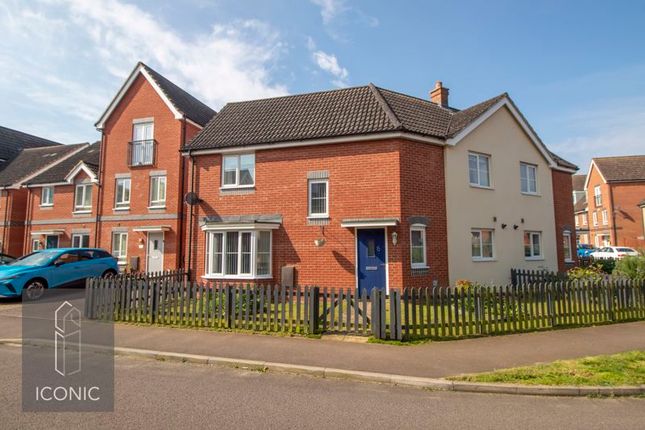 Semi-detached house for sale in Redpoll Road, Costessey, Norwich