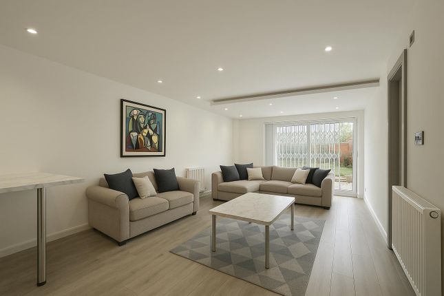 Minimalist Living Room With Picasso Art.Png