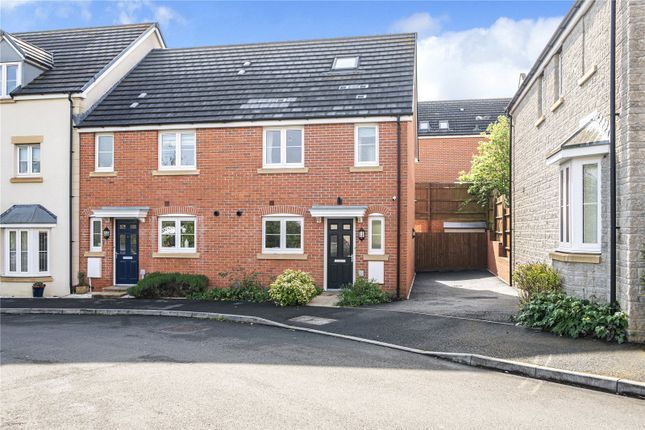 Thumbnail End terrace house for sale in Carver Close, Swindon
