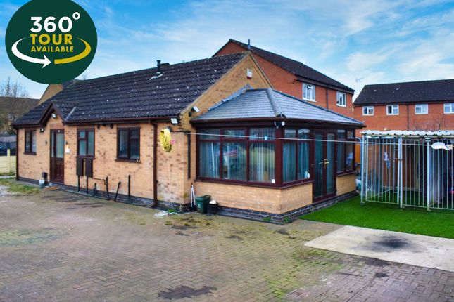 Thumbnail Detached bungalow for sale in Ervins Lock Road, Wigston, Leicester