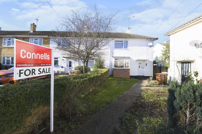Thumbnail End terrace house for sale in Epping Close, Chelmsford