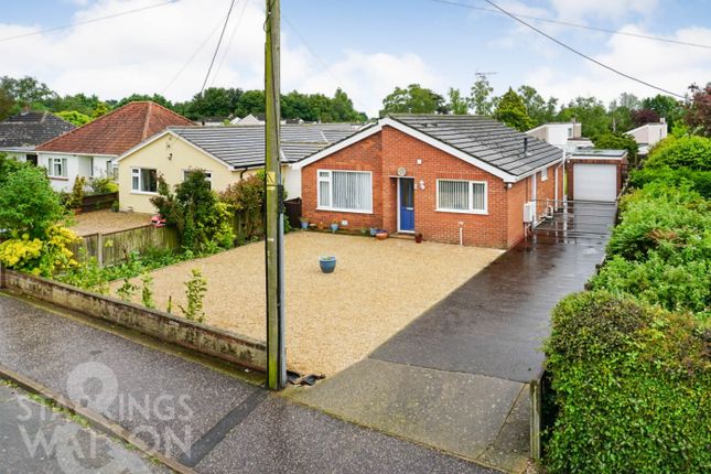Thumbnail Detached bungalow for sale in The Footpath, Poringland, Norwich