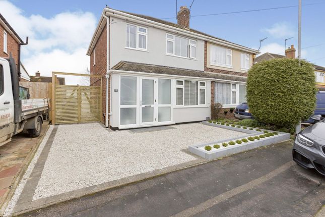Semi-detached house for sale in Mowbray Drive, Syston, Leicester