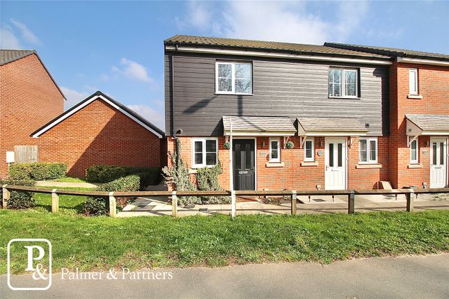 End terrace house for sale in The Circle, Great Blakenham, Ipswich, Suffolk