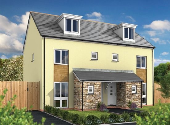 Semi-detached house for sale in Aglets Way, Porthpean, St Austell
