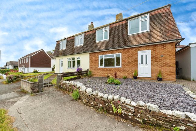 Thumbnail Semi-detached house for sale in Raleigh Road, Padstow, Cornwall