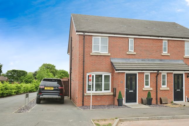 Thumbnail Semi-detached house for sale in Lancaster Way, Whitnash, Leamington Spa