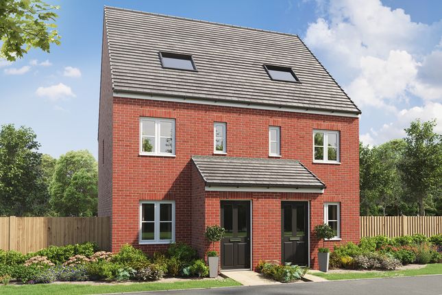 Thumbnail Terraced house for sale in "The Braunton" at Adlam Way, Salisbury