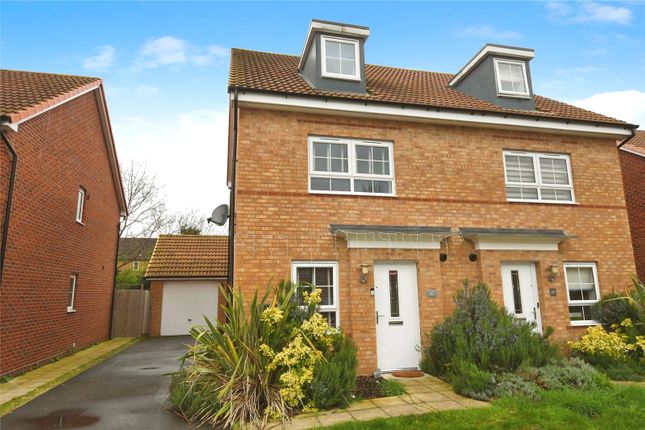 Thumbnail Semi-detached house for sale in Brutus Court, North Hykeham, Lincoln, Lincolnshire