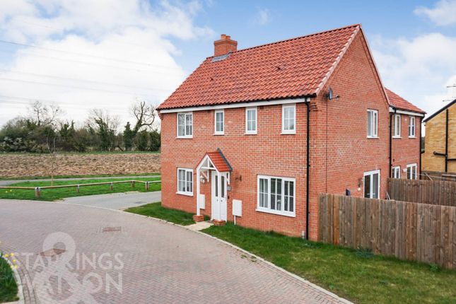 Semi-detached house for sale in Hare Crescent, Hethersett, Norwich