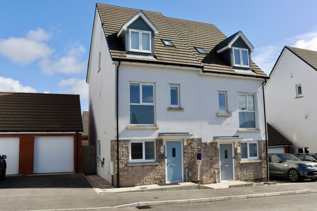 Semi-detached house for sale in Godrevy Drive, Hayle