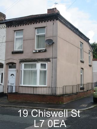 Thumbnail End terrace house to rent in Chiswell Street, Kensington, Liverpool