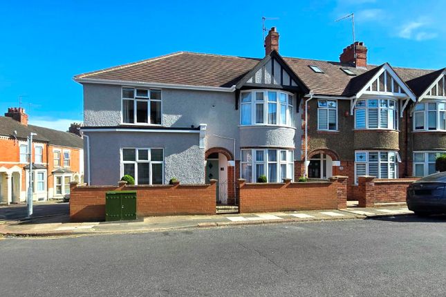 Thumbnail End terrace house for sale in Balmoral Road, Kingsthorpe, Northampton