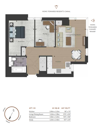 Flat for sale in City Road, London