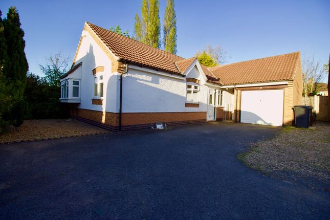 Thumbnail Detached bungalow to rent in Lindum Close, Syston, Leicester