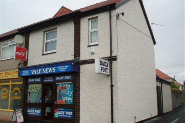 Thumbnail Retail premises for sale in Vale Road, Rhyl