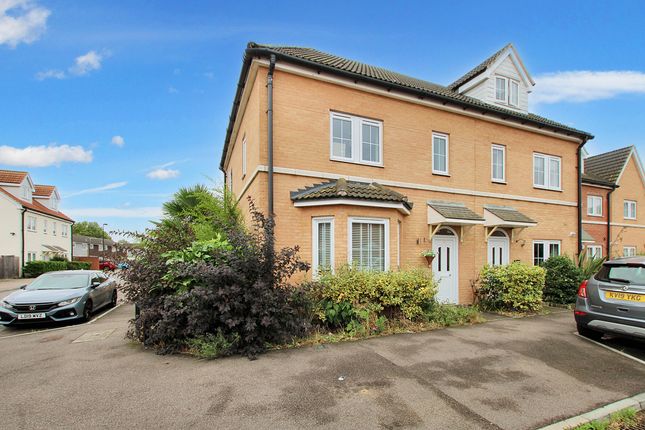 Thumbnail End terrace house for sale in Britten Avenue, Basildon