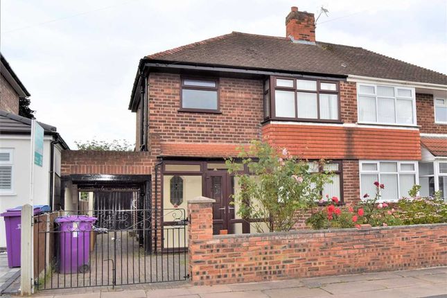 Thumbnail Semi-detached house for sale in North Manor Way, Woolton, Liverpool