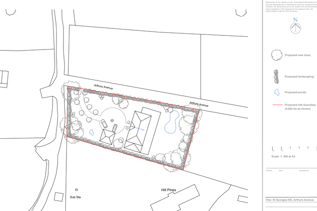 Thumbnail Land for sale in St Georges Hill Estate, Abbotswood Drive, Weybridge