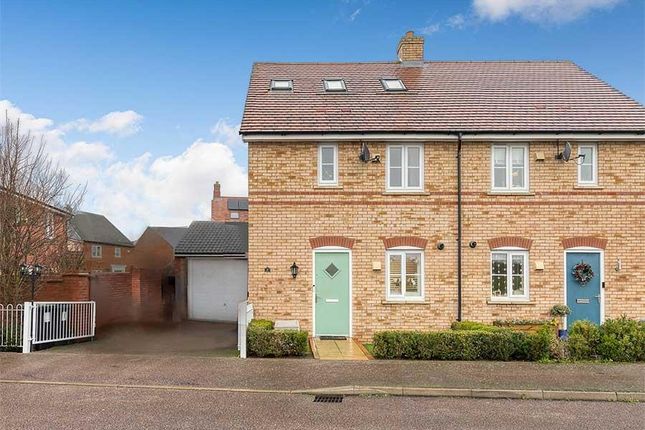 Thumbnail Semi-detached house for sale in Speedwell Way, Stotfold