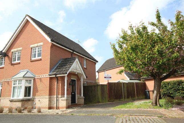 Semi-detached house for sale in Keytes Way, Great Blakenham, Ipswich, Suffolk