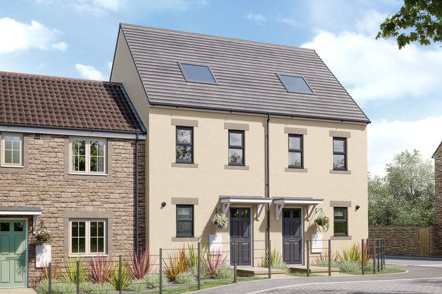End terrace house for sale in "The Moseley" at Sillars Green, Malmesbury