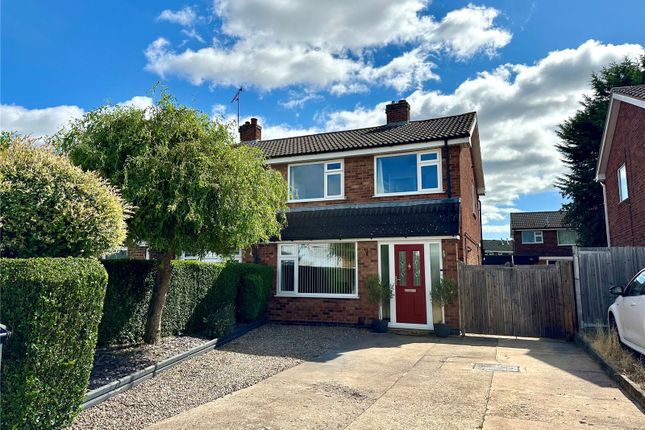 Thumbnail Semi-detached house for sale in Montague Avenue, Syston, Leicester, Leicestershire