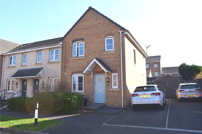 Thumbnail End terrace house for sale in Kingfisher Road, North Cornelly, Bridgend