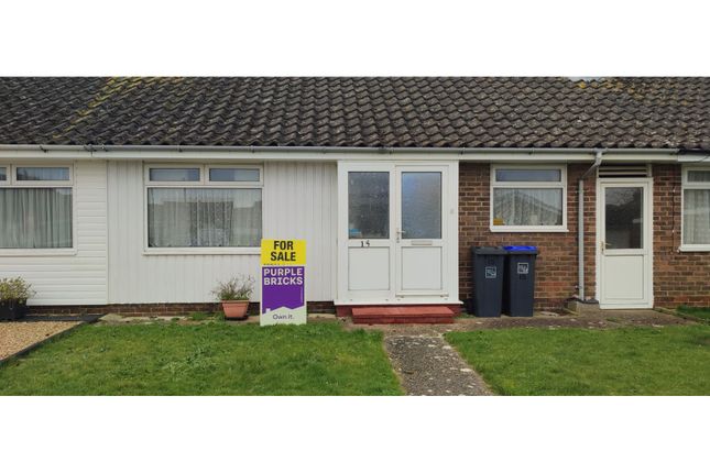 Thumbnail Terraced bungalow for sale in Milton Close, Lancing