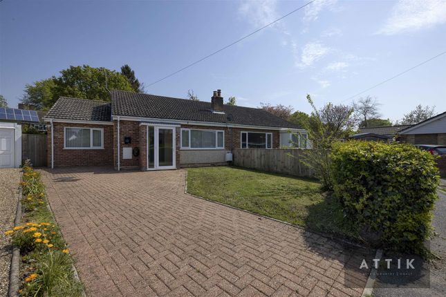 Semi-detached bungalow for sale in Valley Close, Holton, Halesworth